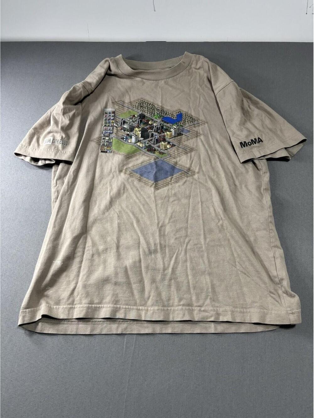 UNIQLO Simcity 2000 MoMA VIDEO GAMES SMALL T SHIRT Graphic Logo